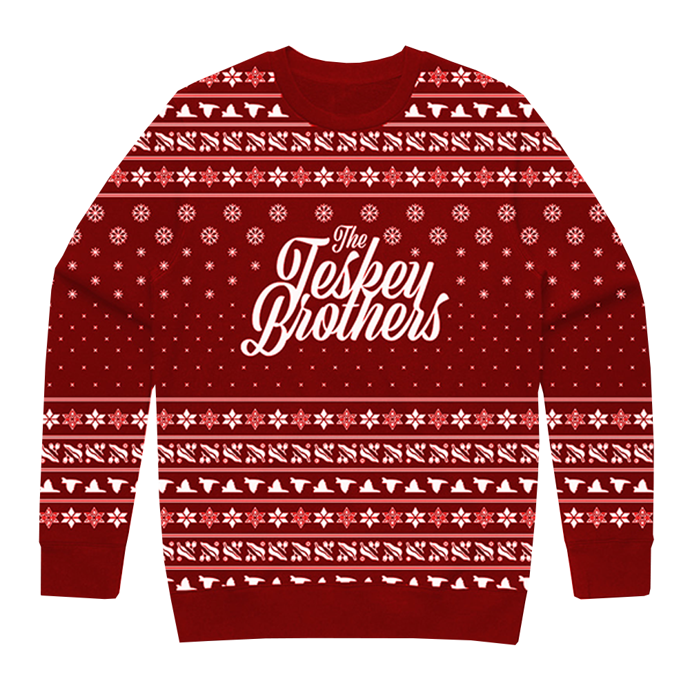 THE TESKEY BROTHERS XMAS SWEATSHIRT - RED