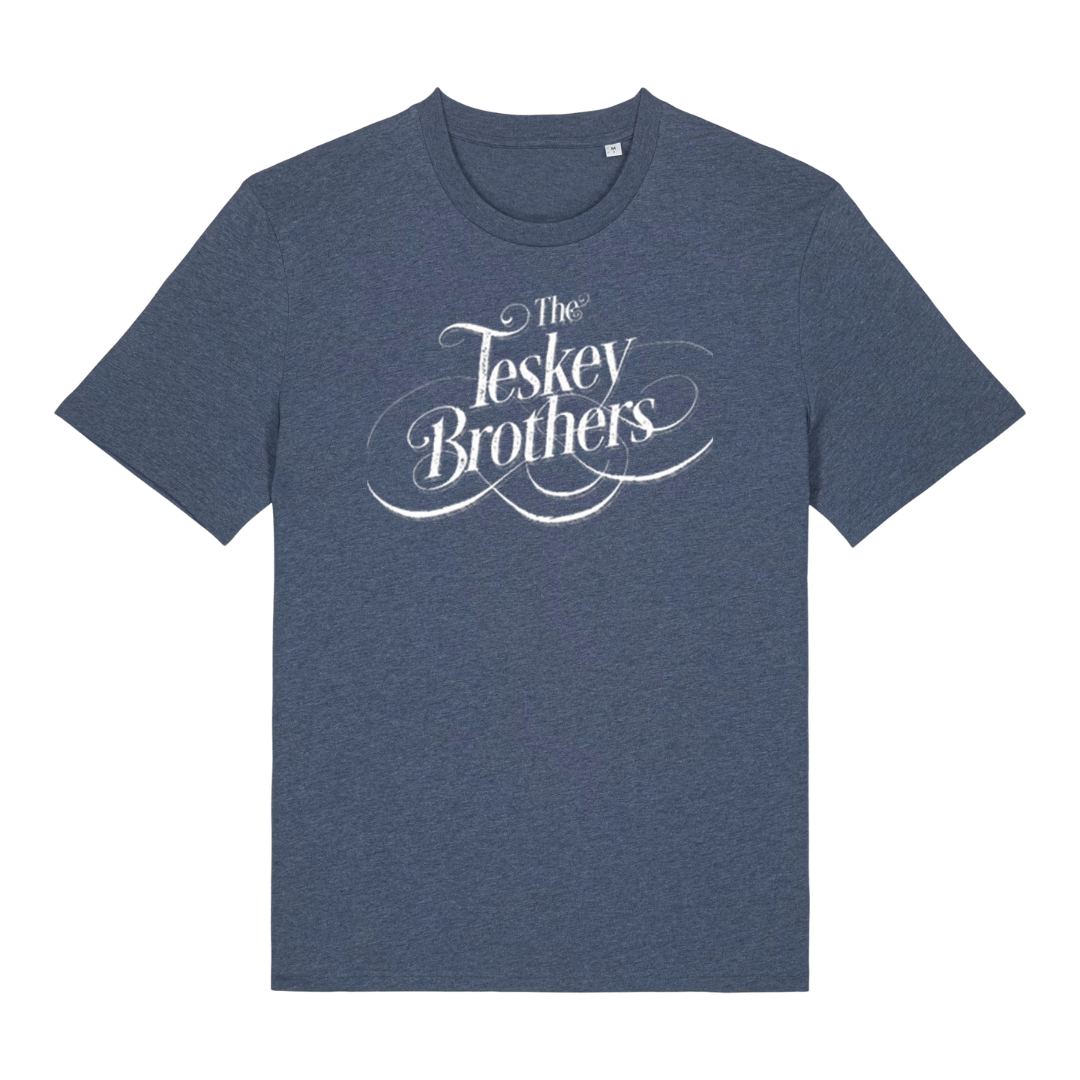THE TESKEY BROTHERS - LOGO TEE (HEATHER NAVY)