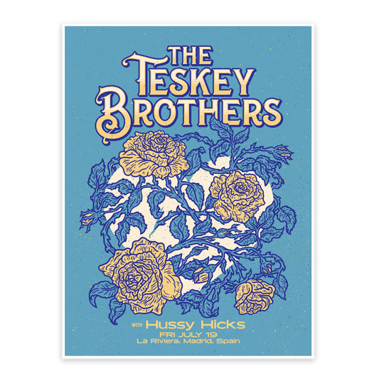 THE TESKEY BROTHERS - MADRID TOUR POSTER 2024