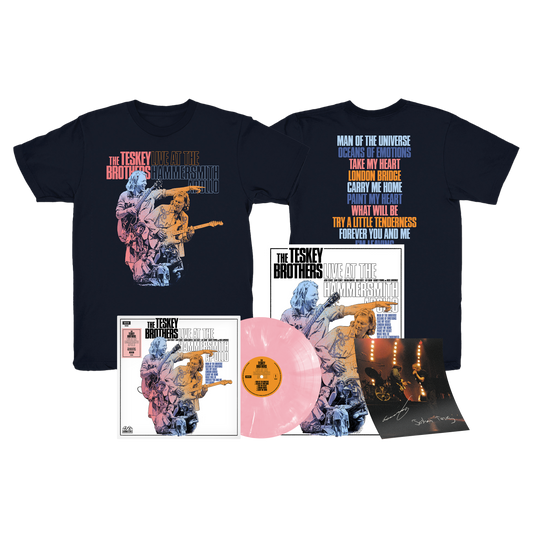 Live At The Hammersmith Apollo Bundle (Pink Marble Vinyl + Black T-Shirt + Poster) + Signed Artcard