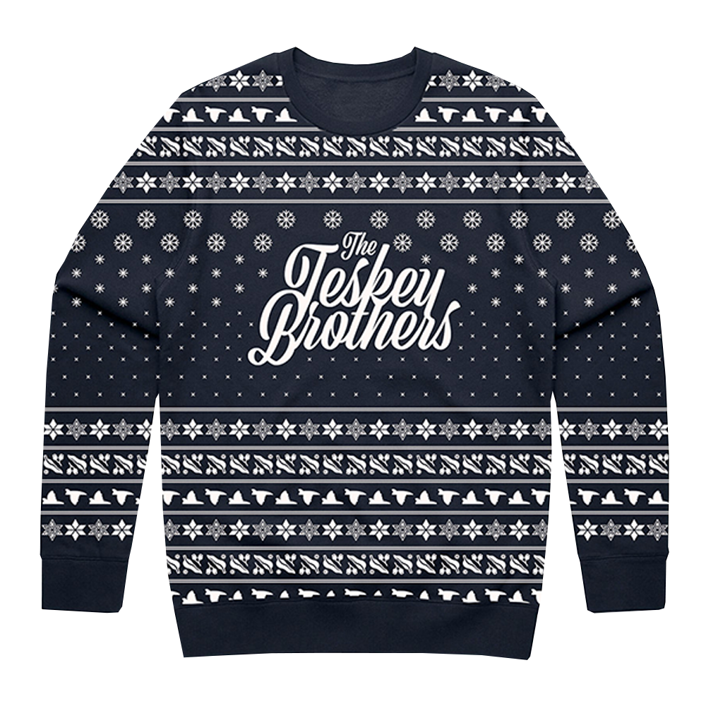 THE TESKEY BROTHERS XMAS SWEATER - BLUE