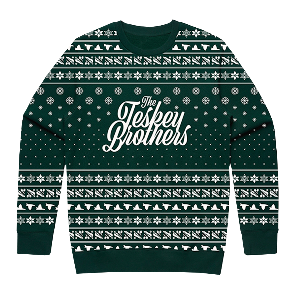 THE TESKEY BROTHERS XMAS SWEATSHIRT - GREEN