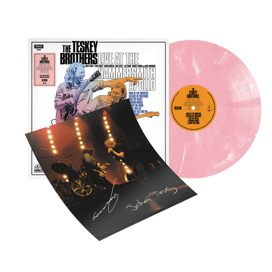 Live At The Hammersmith Apollo Pink Marble Vinyl + Signed Artcard