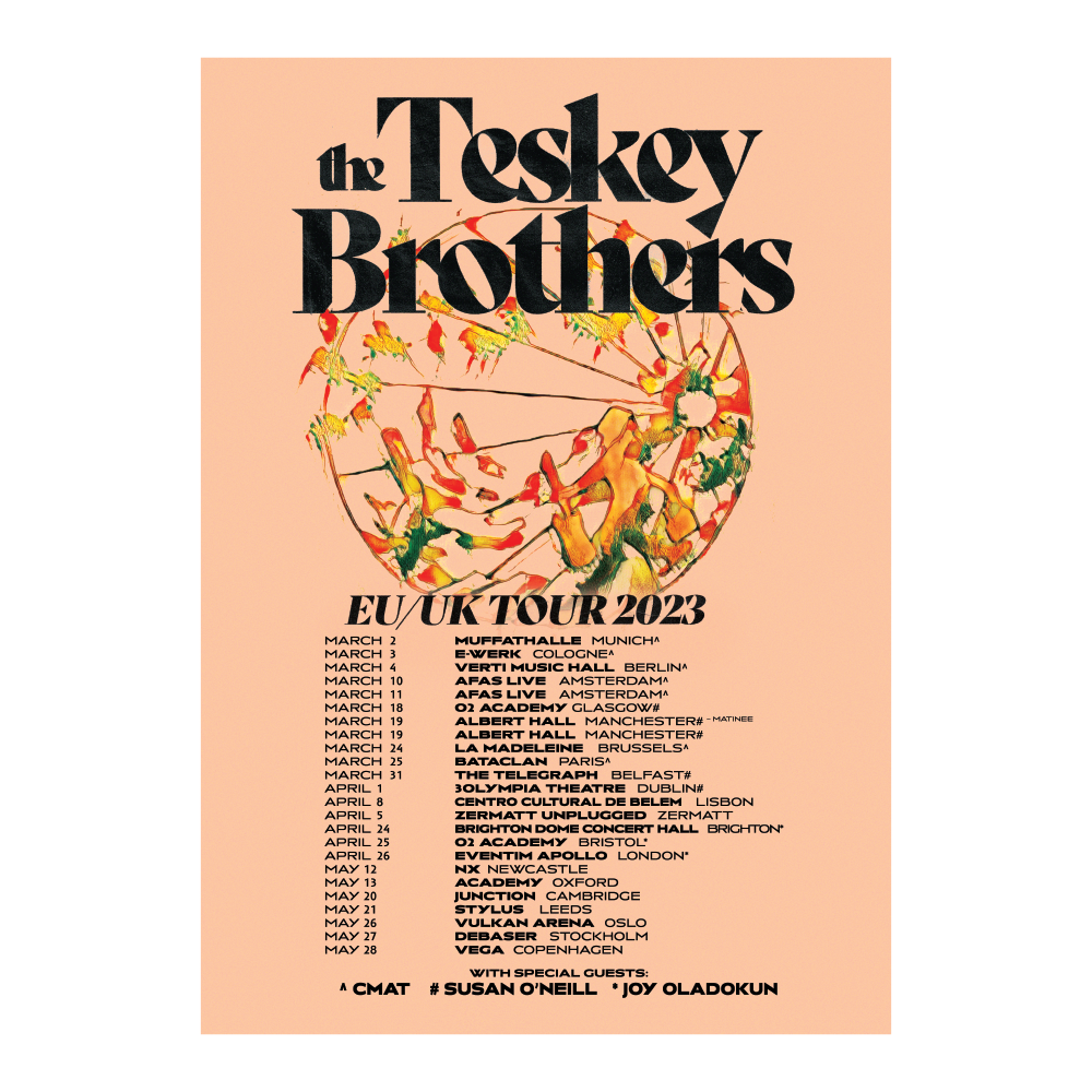 THE TESKEY BROTHERS - EUROPEAN TOUR PRINT 2023